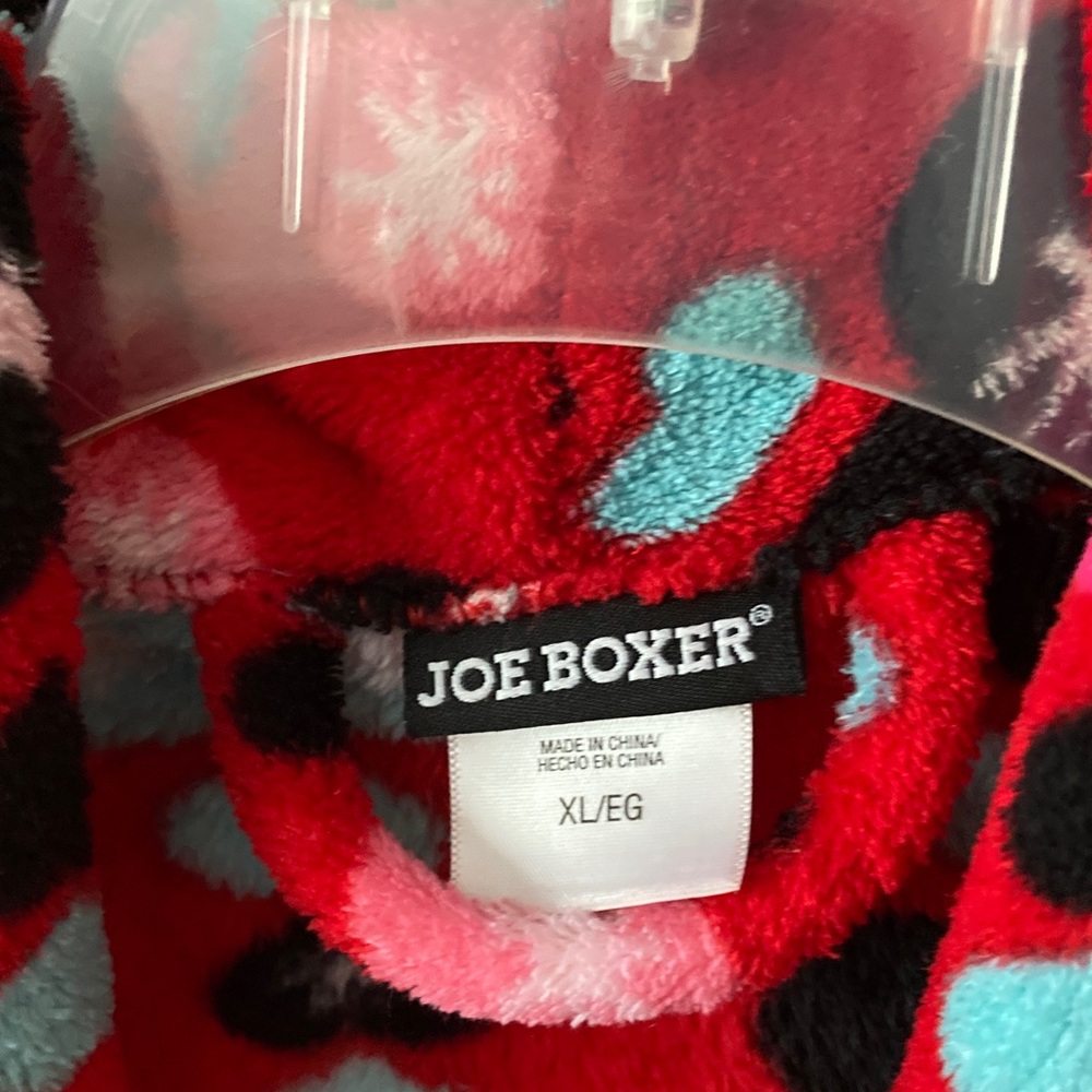 Joe Boxer Red Heart Pattern  Robe - Picture 2 of 2
